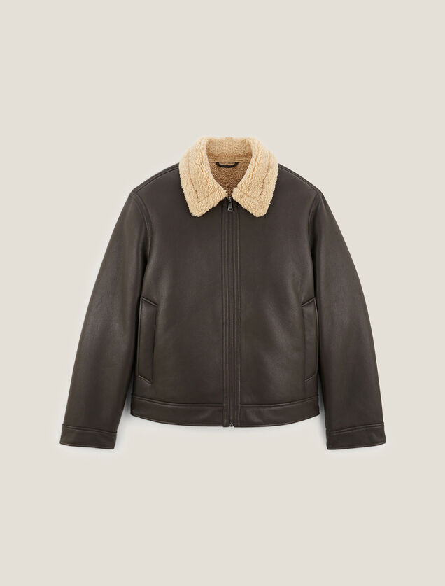Blouson bombardier en sherpa