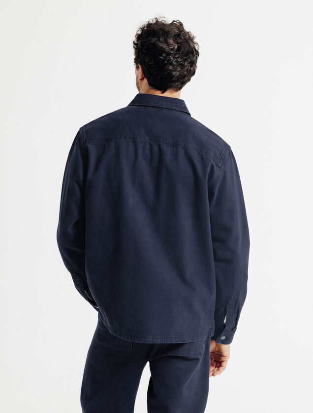 Surchemise en jean coton
