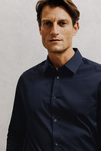 Chemise sans repassage en coton regular