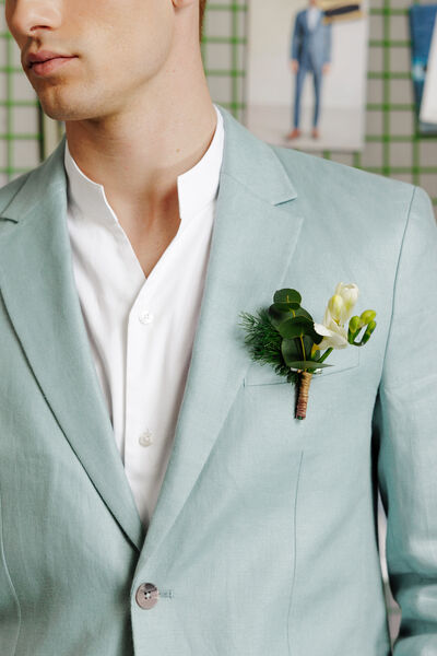 Veste de costume confort 100% lin