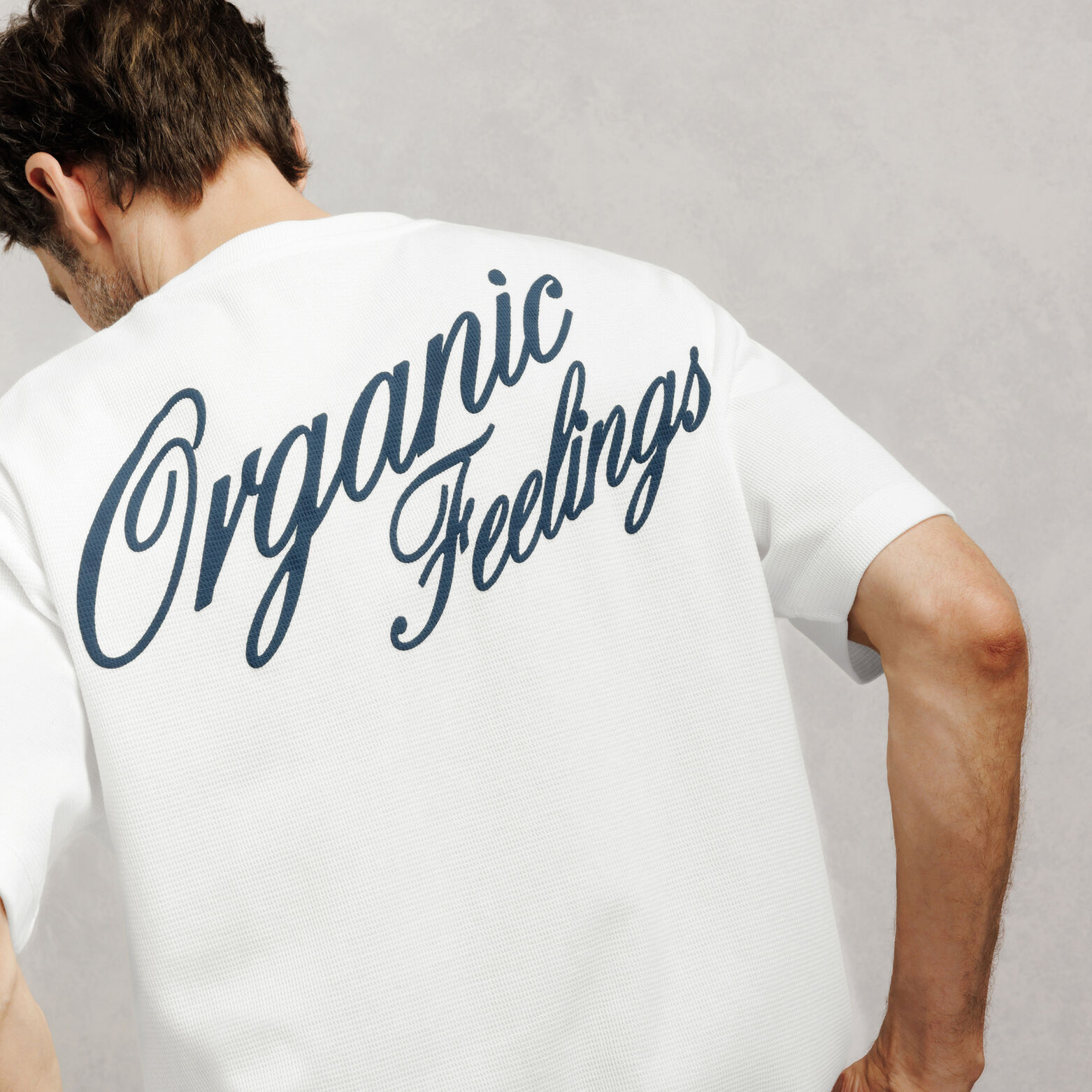 Tee shirt relax imprim&eacute; dos Organic Feelings