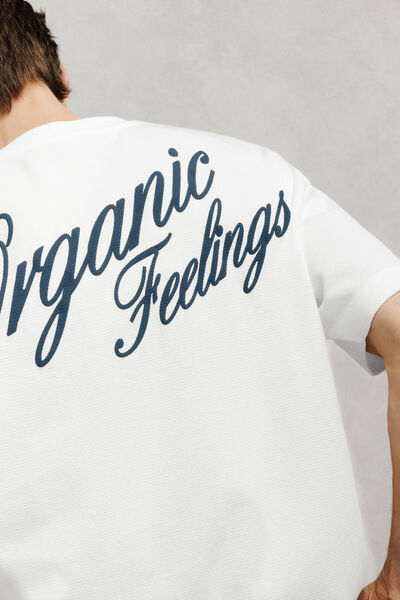 Tee shirt relax imprim&eacute; dos Organic Feelings