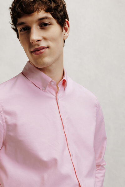 Chemise en coton regular unie