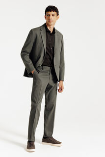 Chemise slim unie coton