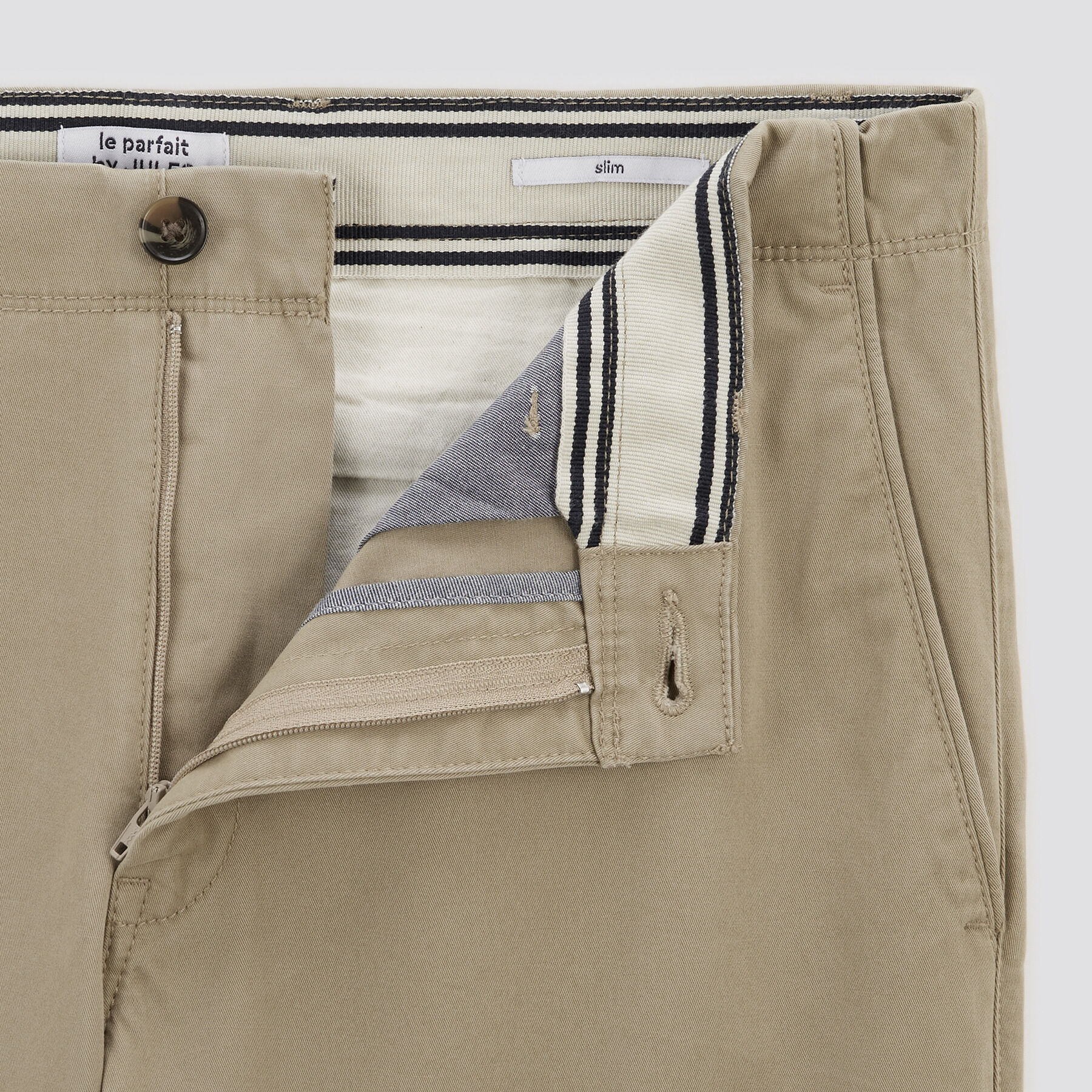 Pantalon chino slim le parfait by JULES Beige Jules