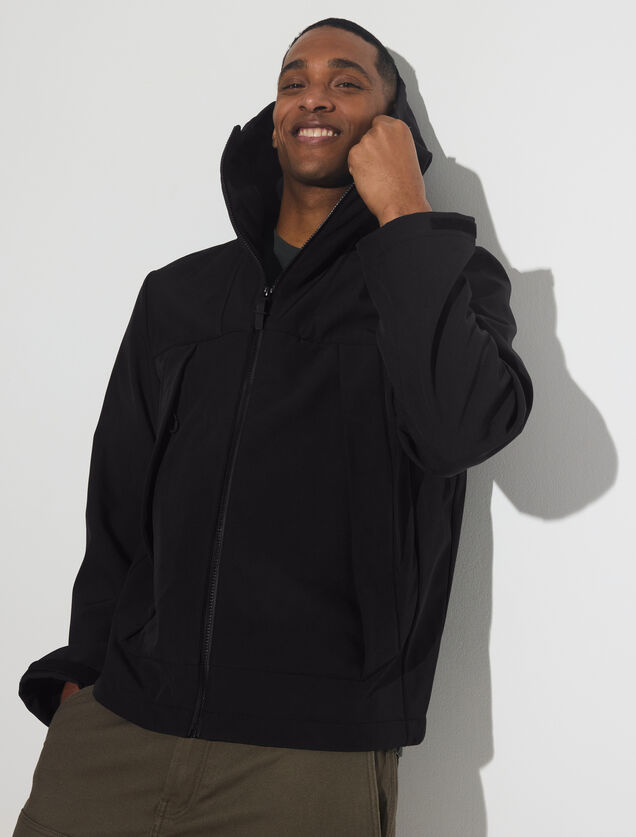 Blouson softshell à capuche
