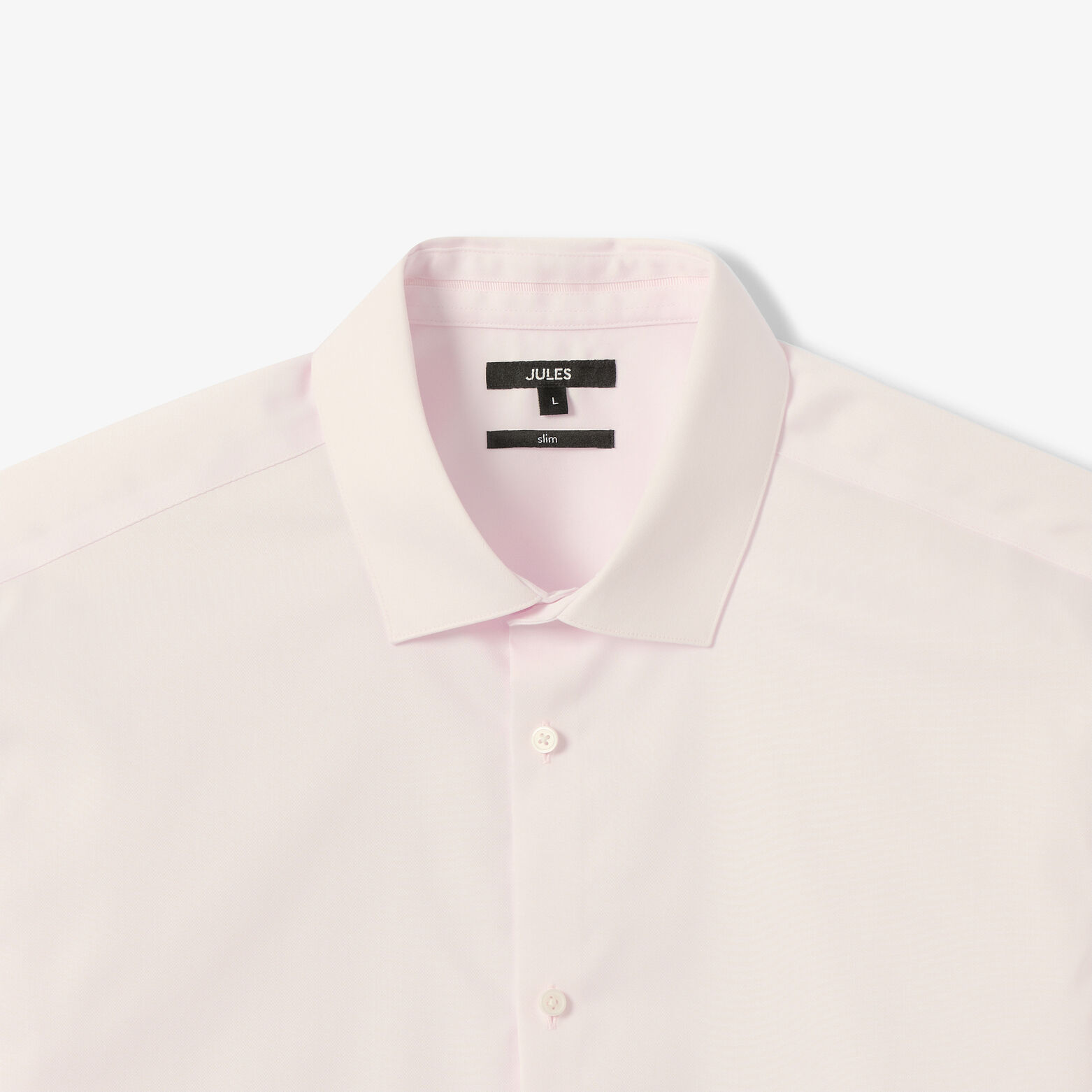 Chemise sans repassage en coton unie slim