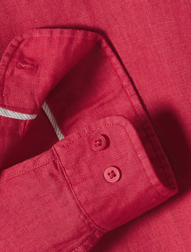 Effen hemd in linnen