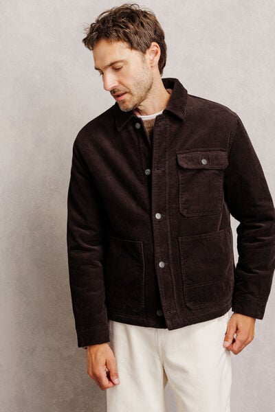 Veste velours int&eacute;rieur en sherpa