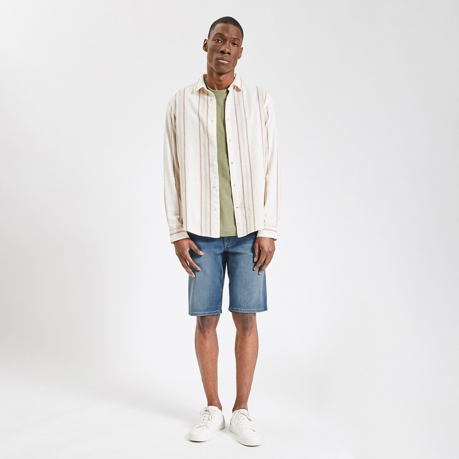 Bermuda in urbanflex jeans en gerecycled polyester