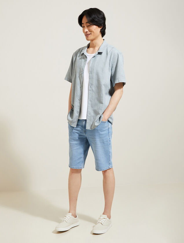 Bermuda en jean avec du coton recyclé