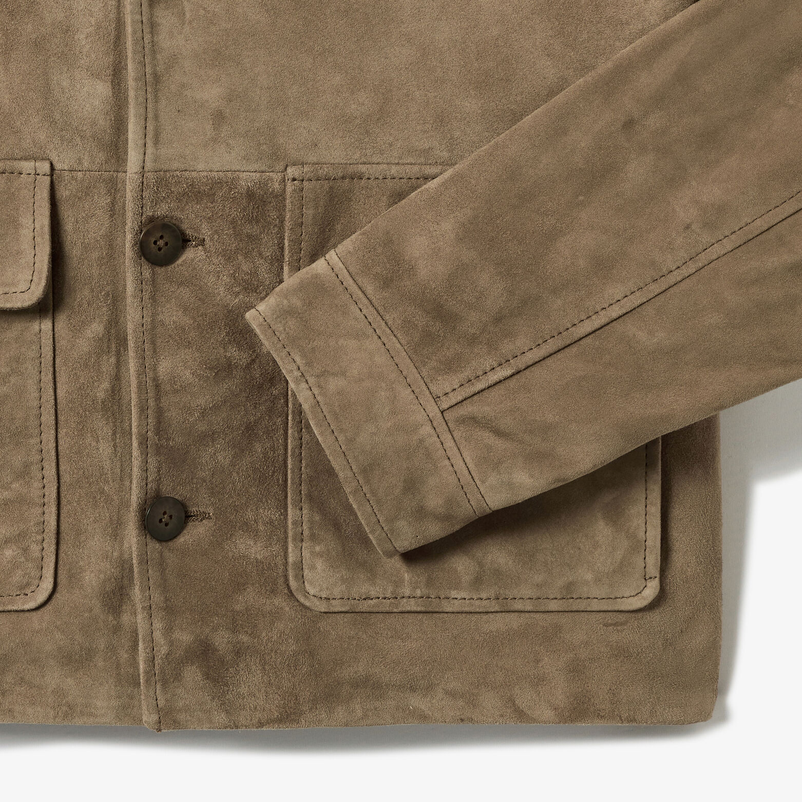 Blouson 100% cuir col chemise