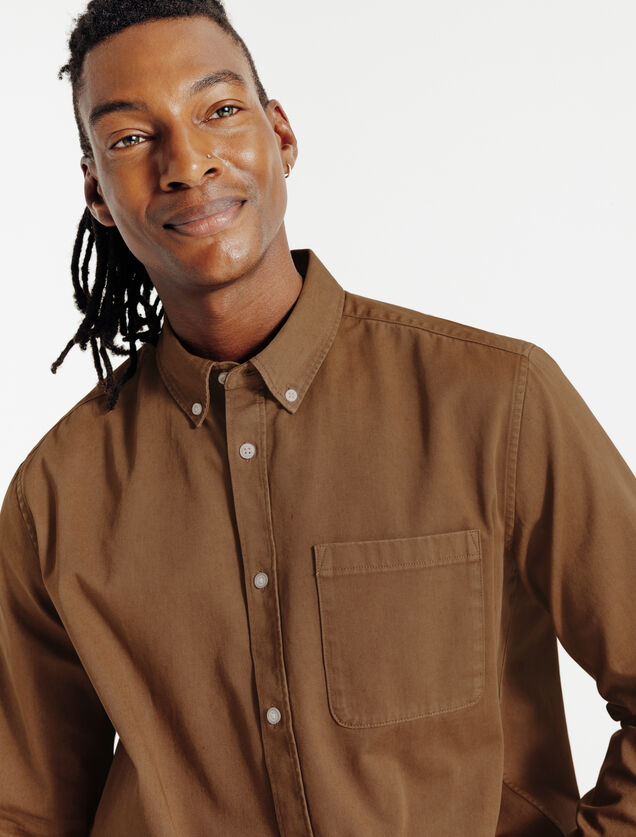 Chemise en coton unie