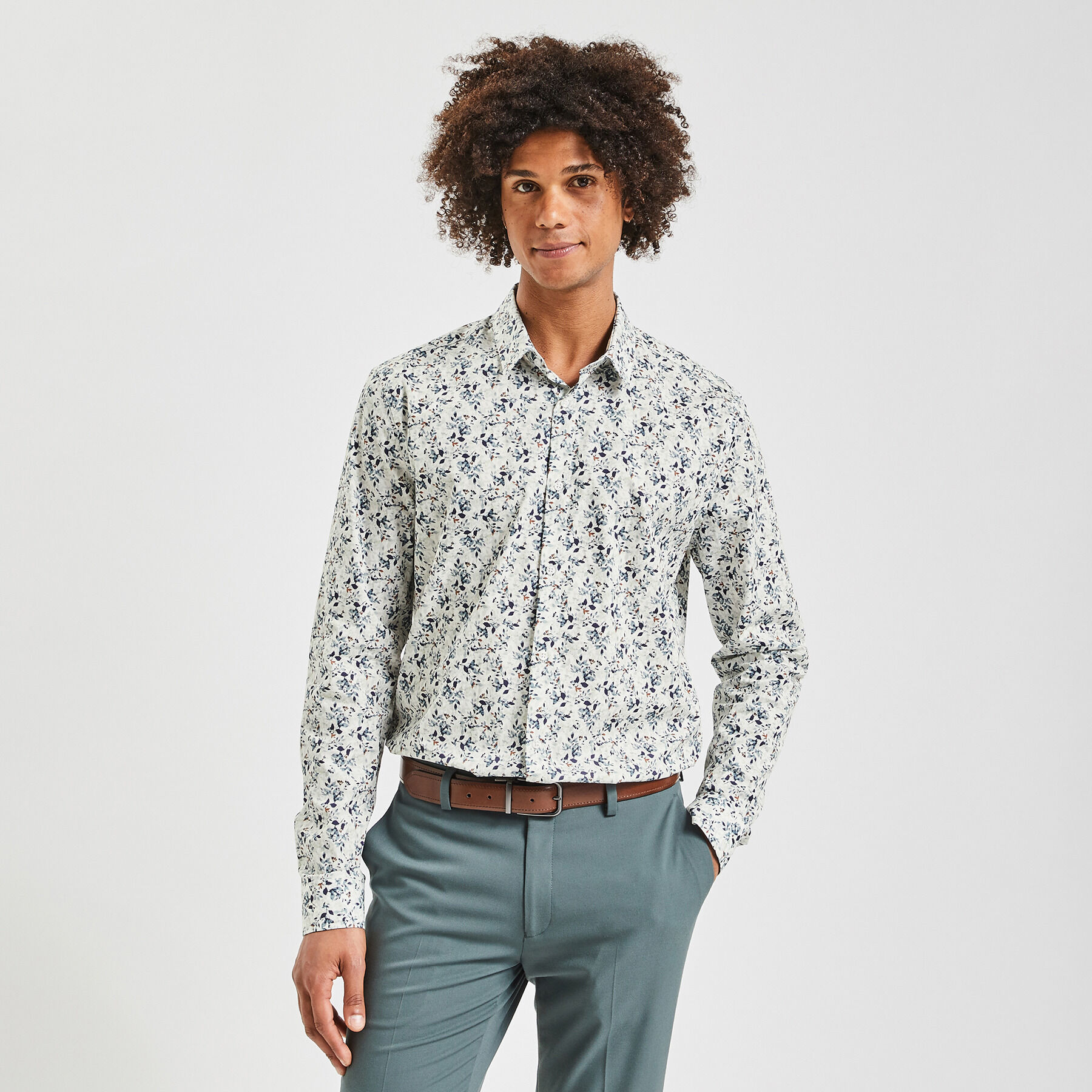 Hemd met bloemenprint hotsell heren
