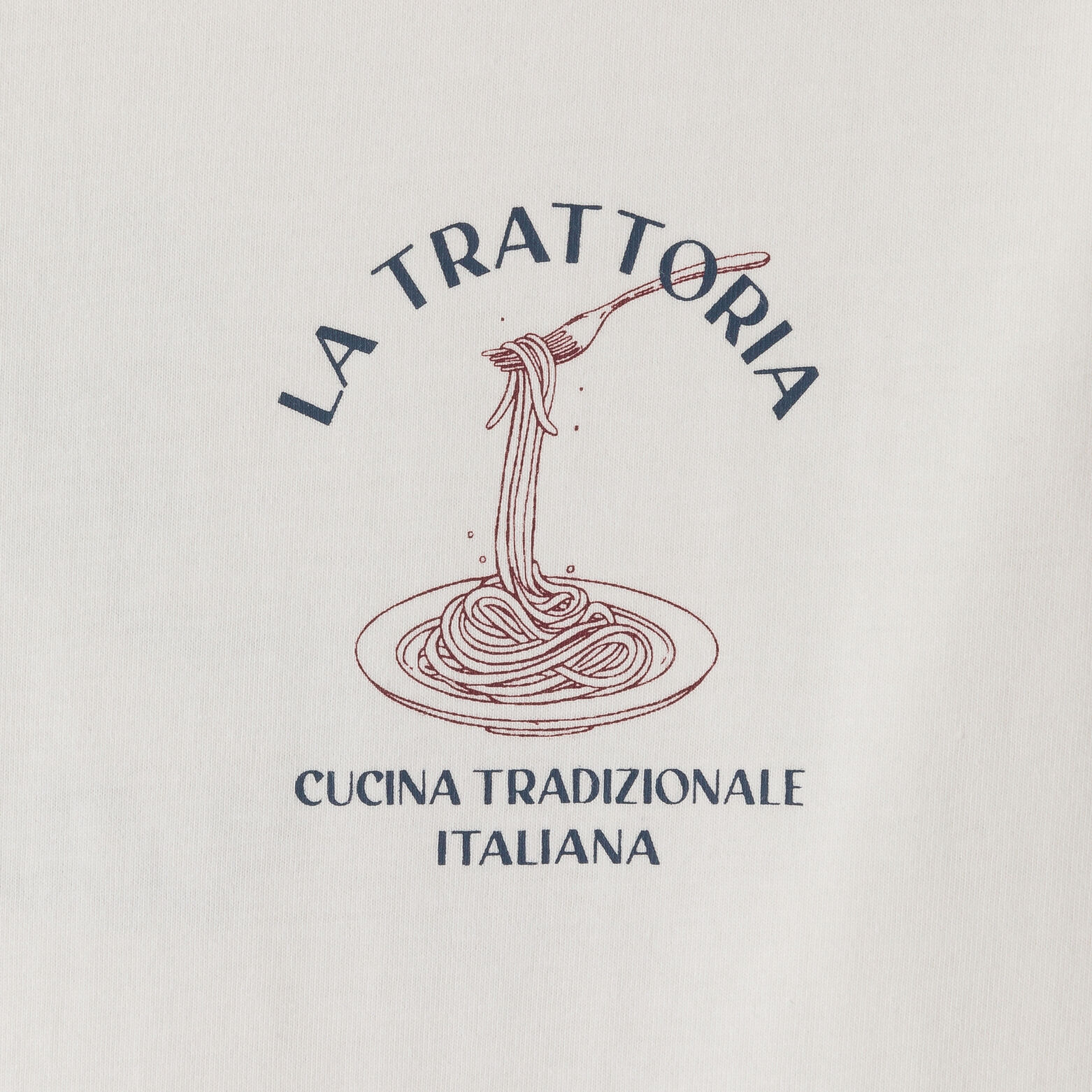 Tee shirt en coton brodé et imprimé devant