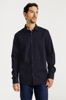 Chemise sans repassage en coton