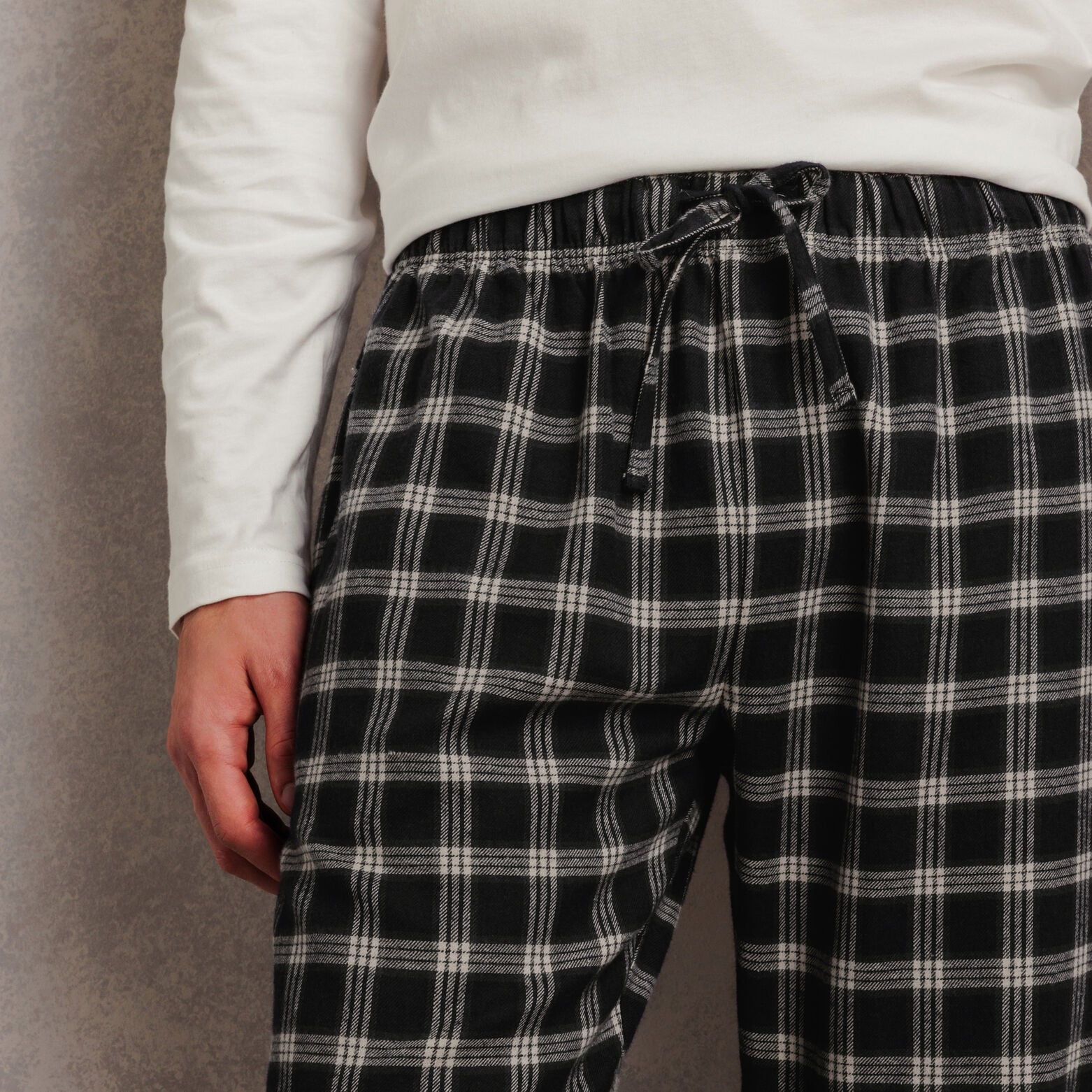 Ensemble pyjama flanelle &agrave; carreaux