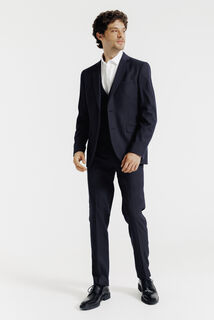 Slim effen kostuumgilet