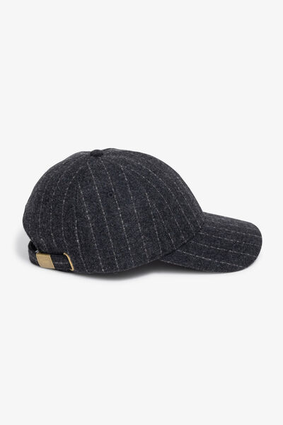 Casquette &agrave; rayures