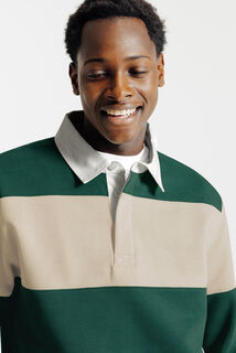 Gestreepte sweater met polokraag