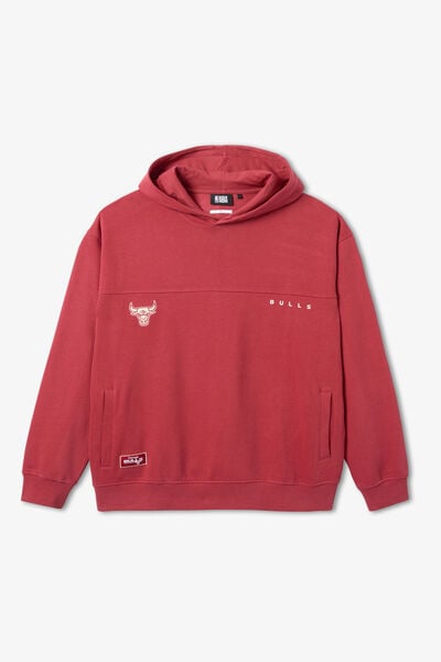 Sweat &agrave; capuche brod&eacute; Chicago Bulls licence NBA