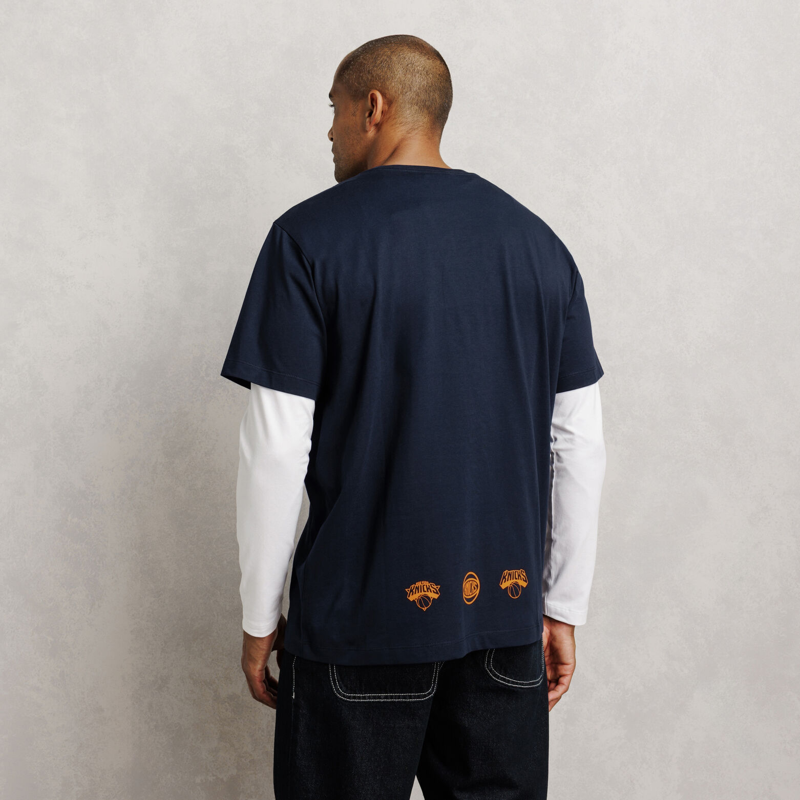 T-shirt met print New York Knicks NBA-licentie
