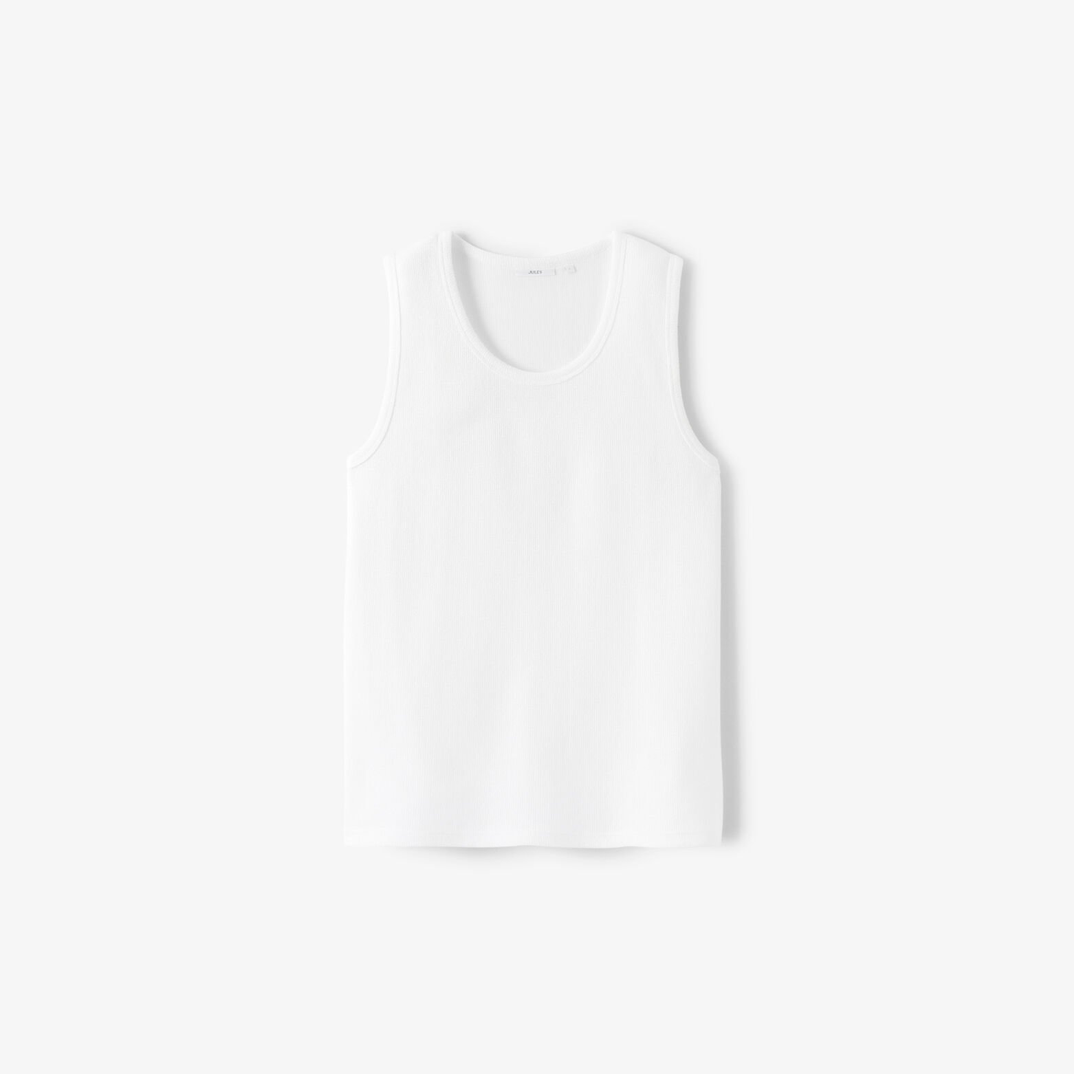 Mouwloos hemdje in getextureerde stof