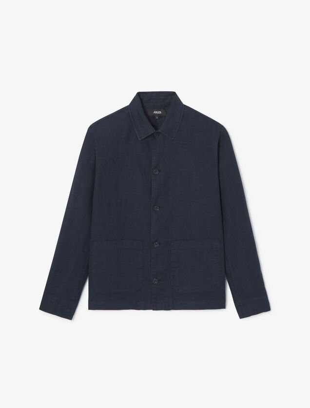 Veste en lin boutonnée