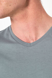 Tee shirt col V en coton