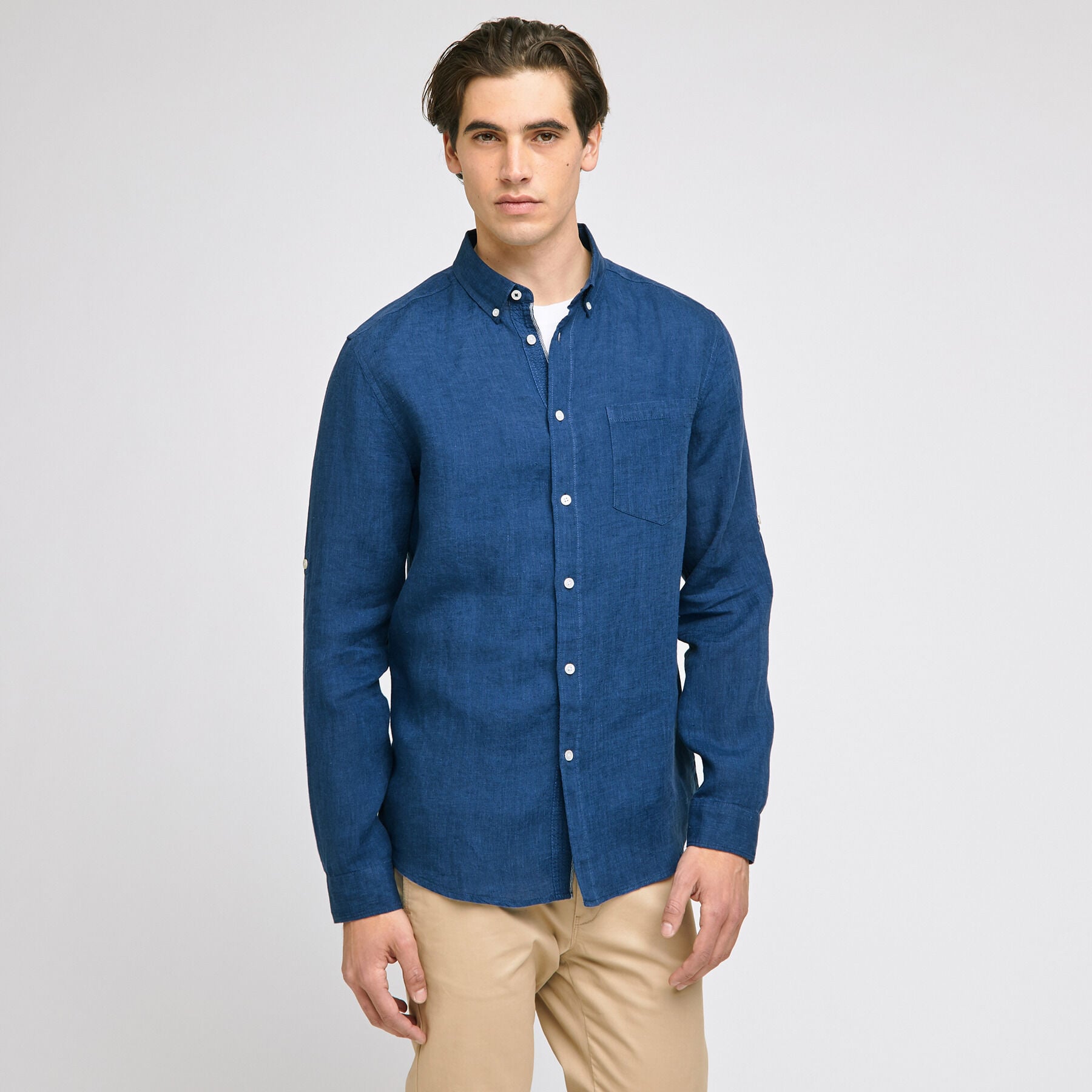 Chemise Homme J.Crew Taille XL - 100% Coton, Couleur Verte - Occasion Très Bon état