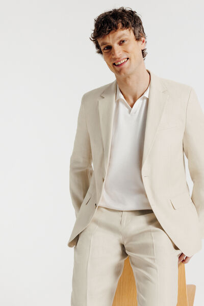 Veste de costume confort en lin