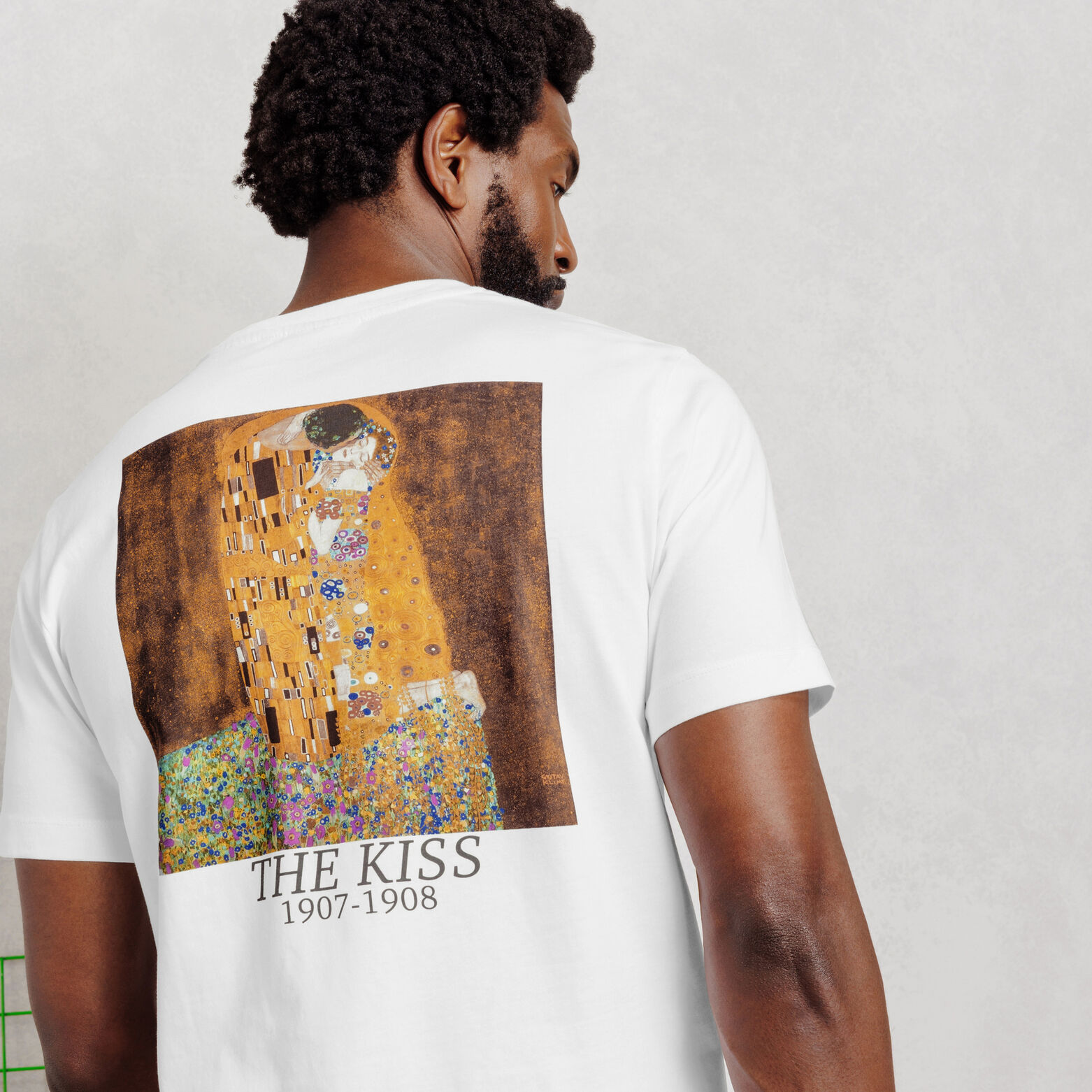 T-shirt met voor- en achterprint, licentie Klimt