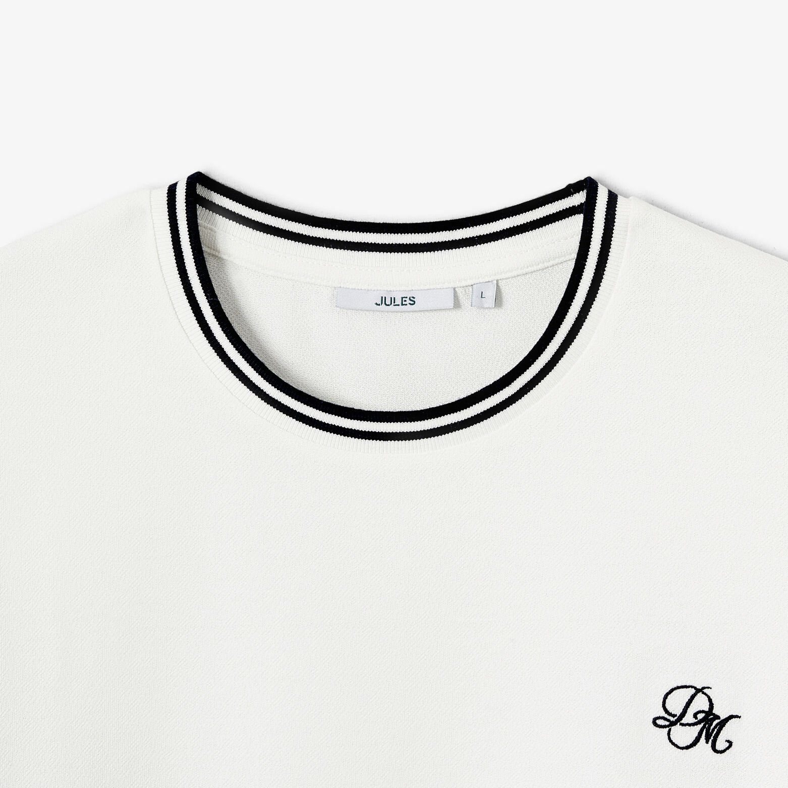 Tee shirt mati&egrave;re fantaisie contrast&eacute;