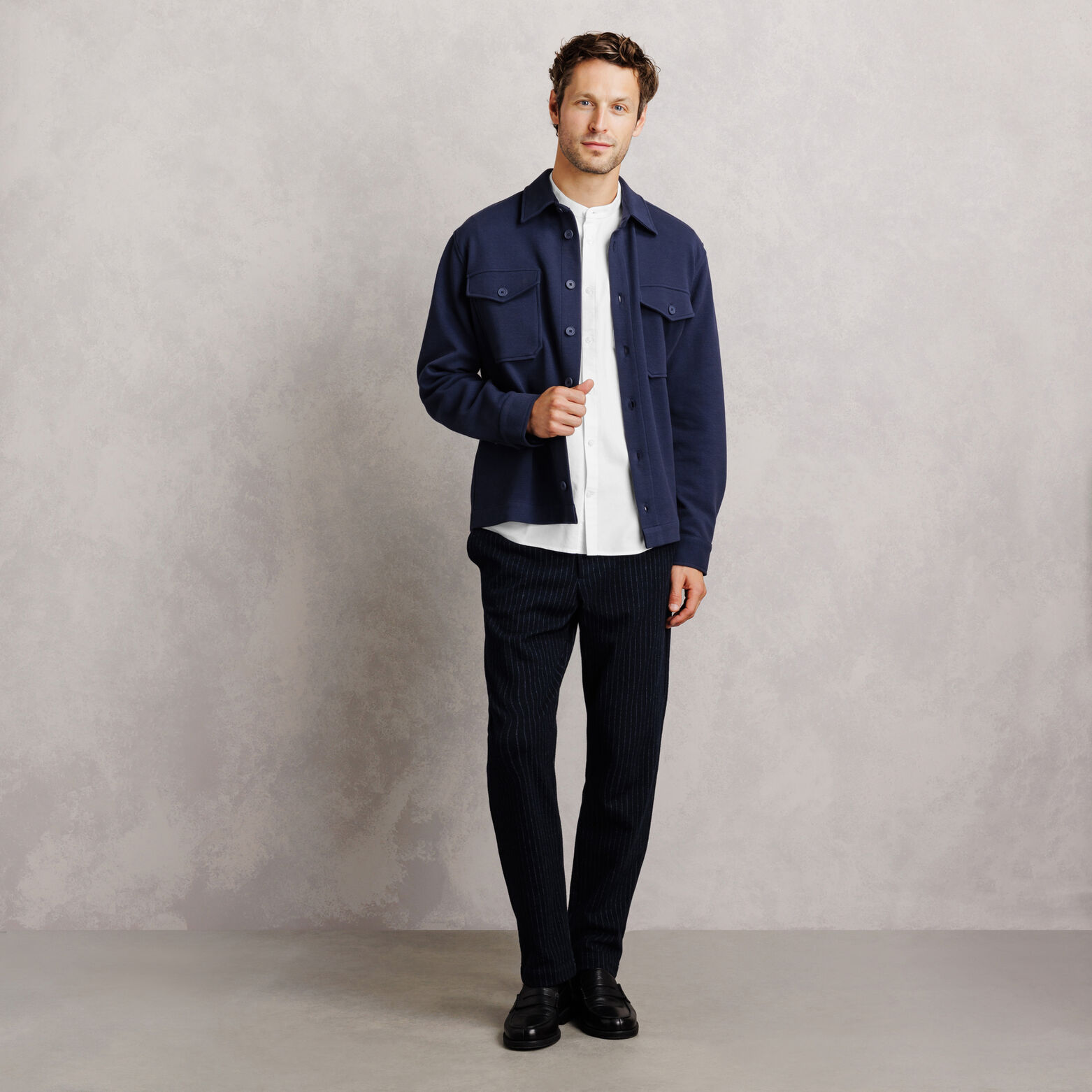 Chemise oxford "le parfait by Jules" col mao
