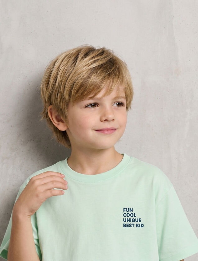 Kinder-t-shirt voor Vaderdag, print op de borst