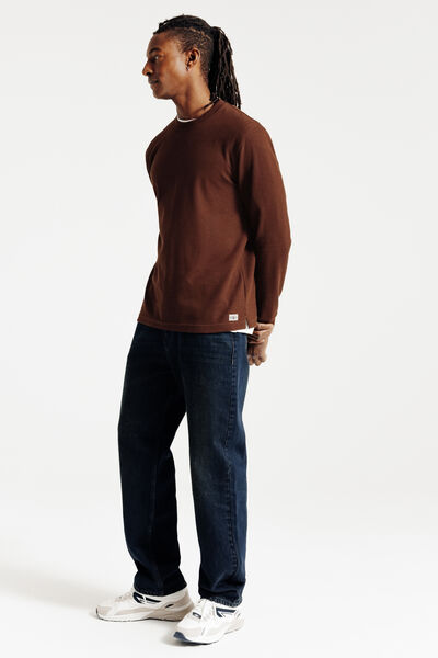 Tee shirt manches longues matière reliéfée