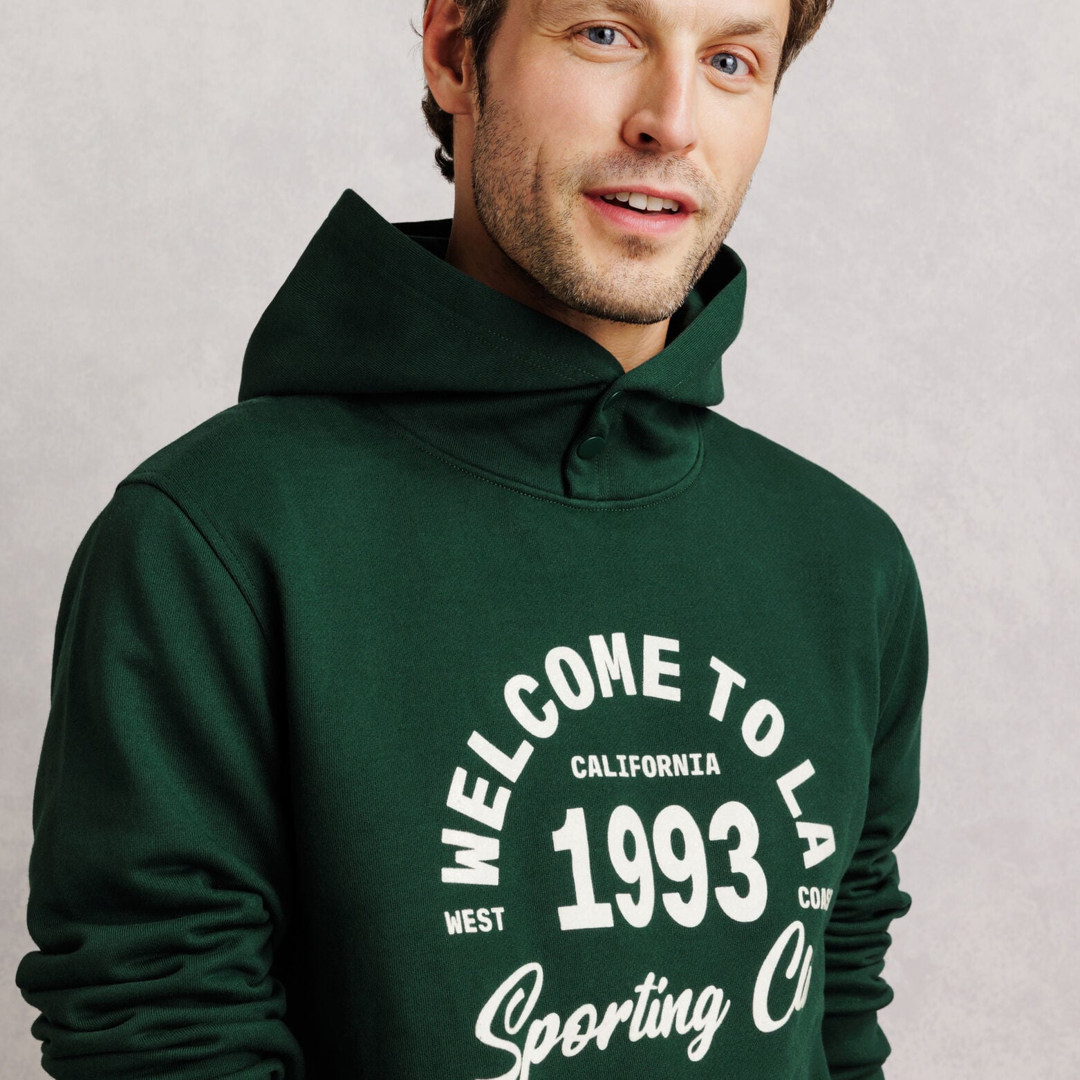 Sweat &agrave; capuche imprim&eacute; devant floqu&eacute; 1993