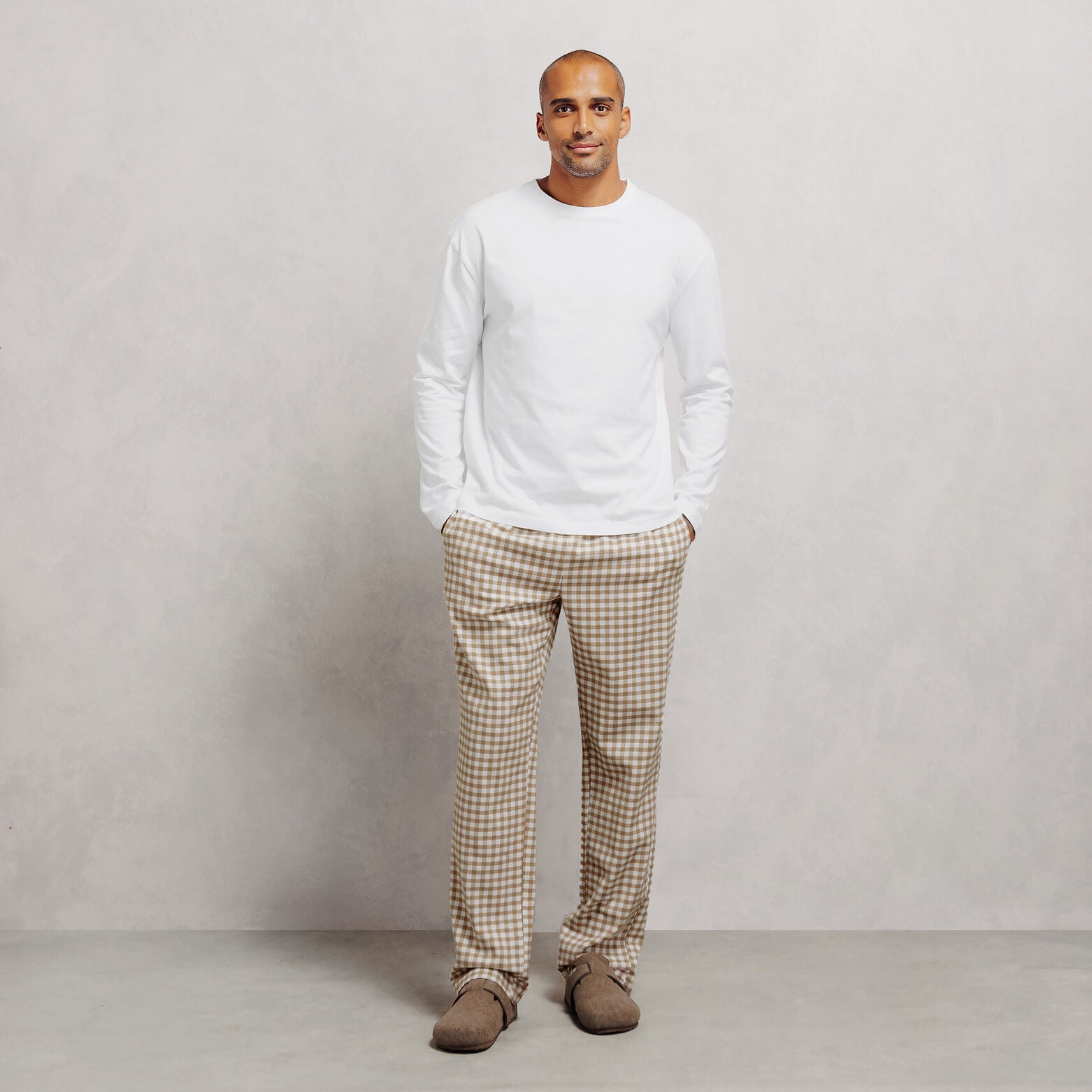 Ensemble pyjama flanelle &agrave; carreaux