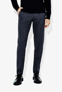 Pantalon de costume slim à carreaux