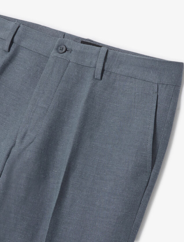 Pantalon de costume contenant du lin