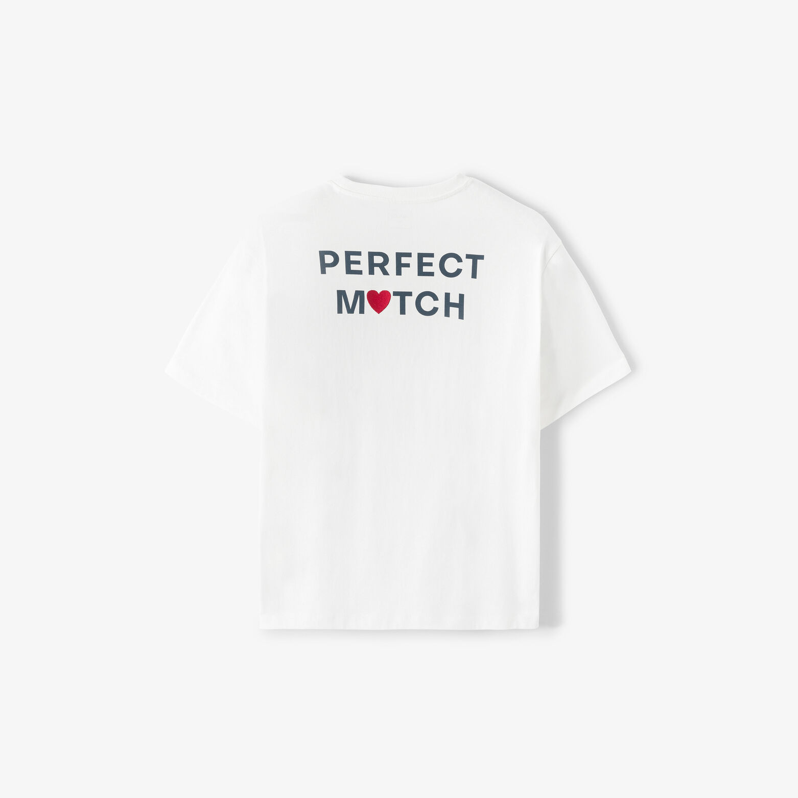 T-shirt met Sint-Valentijn print voor- en achteraa