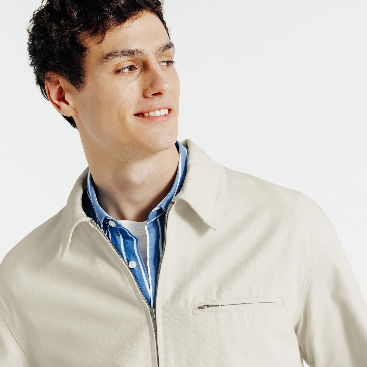 Blouson mi-saison col chemise