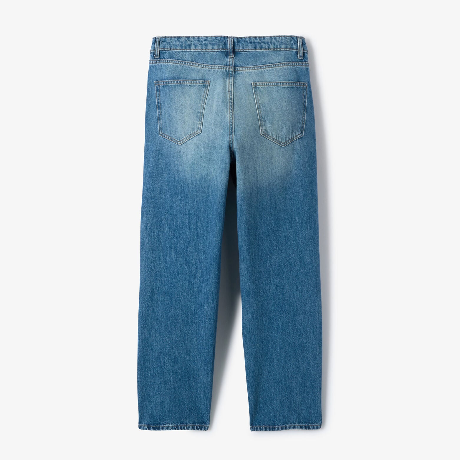 Jean loose d&eacute;lav&eacute; 100% coton