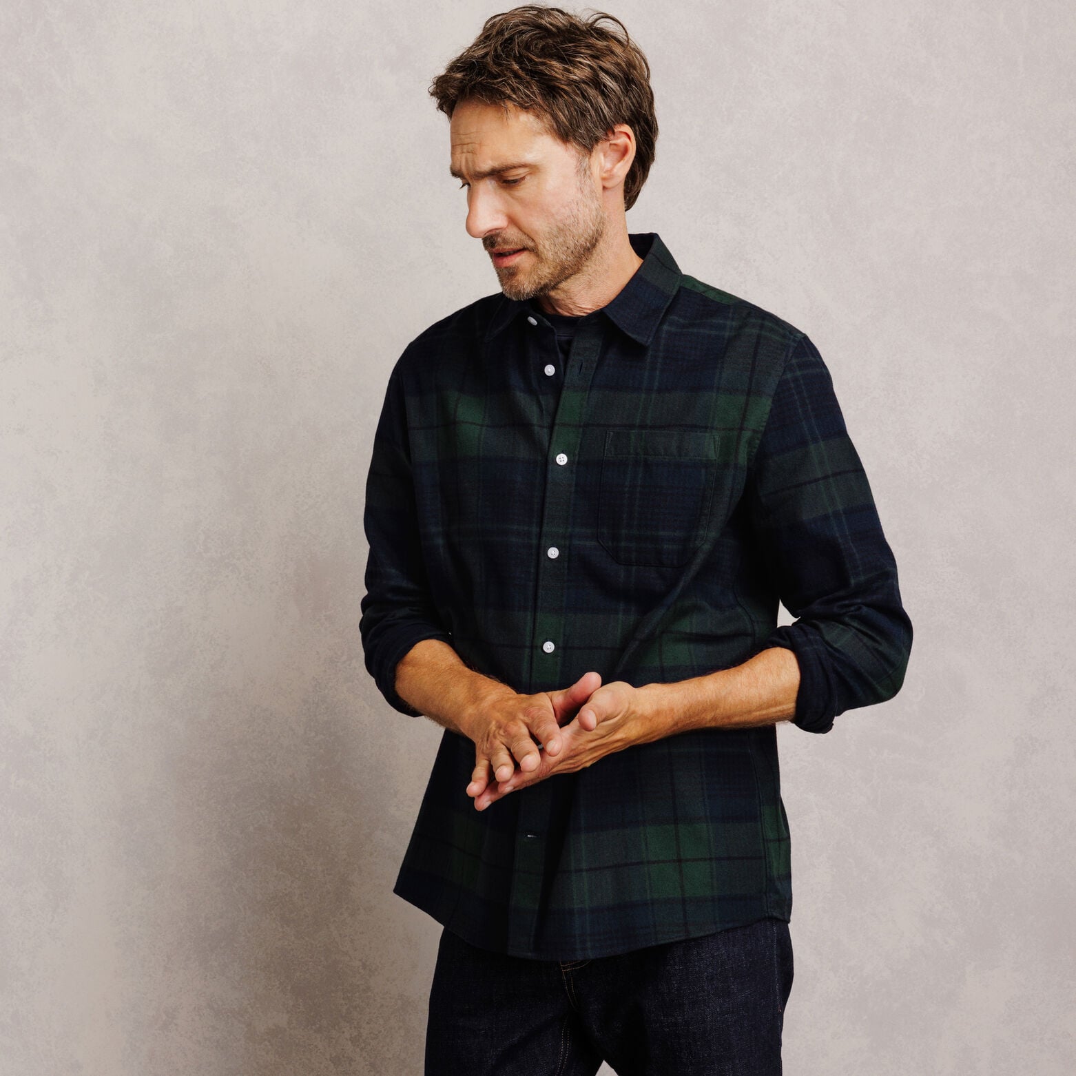 Chemise flanelle &agrave; carreaux 100% coton