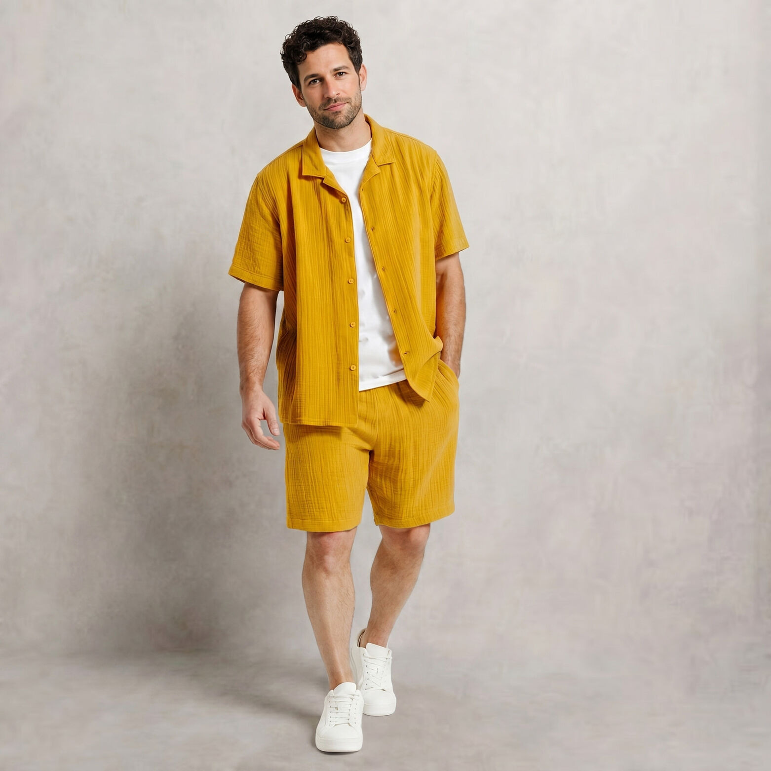 Short en gaze de coton