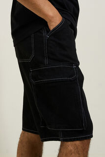 Bermuda cargo en jean