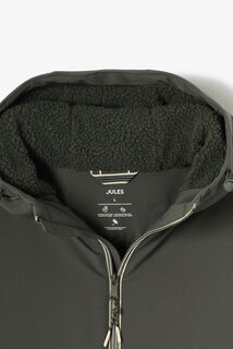 Parka longue &agrave; capuche doubl&eacute;e en sherpa