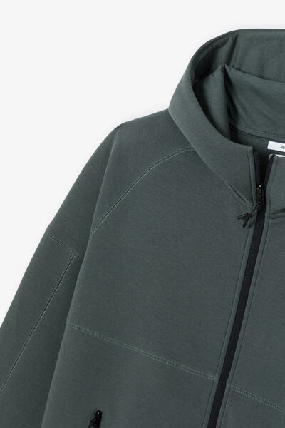 Sweater met rits en kap