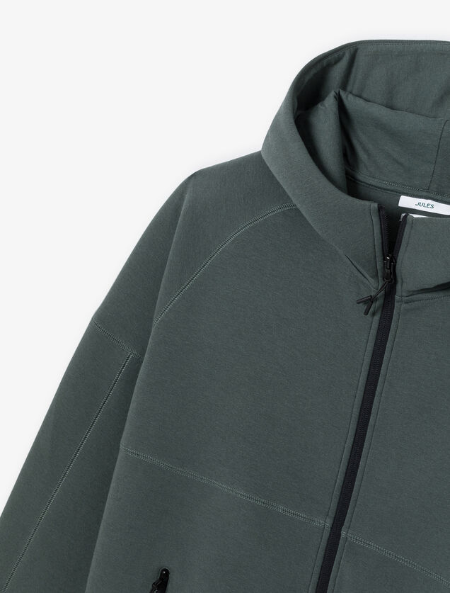 Sweat zippé à capuche