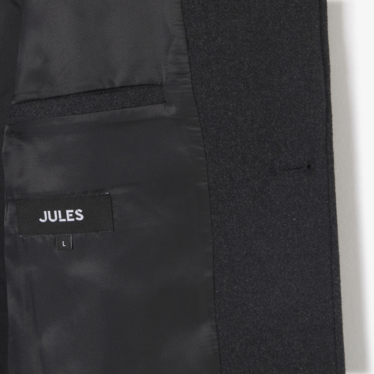 Lange wintermantel met reverskraag